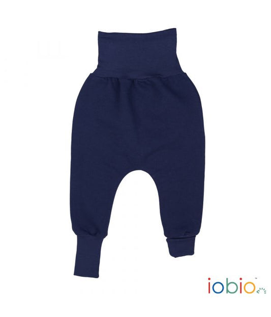 crawlers panta yoga blu navy felpa di cotone bio