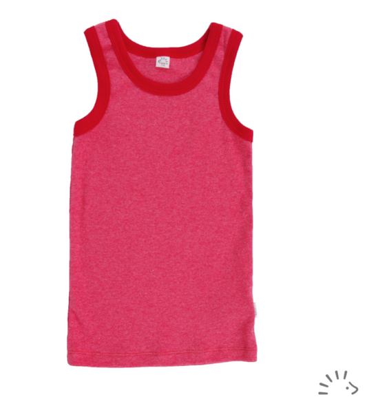 Iobio Popolini Canottiera bimbi rosso mèlange