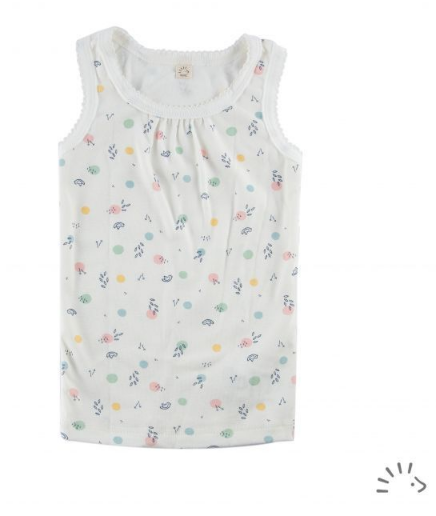 Iobio Popolini Canottiera bimba fantasia uccellini