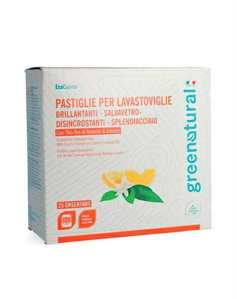 Greentabs Lavastoviglie LIMONE & ARANCIO 25 tabs - eco