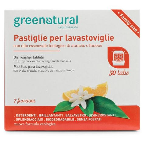 Greentabs Lavastoviglie FAMILY LIMONE & ARANCIO 50 tabs - eco