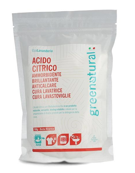 Greenatural Acido Citrico sacchetto da 700 gr