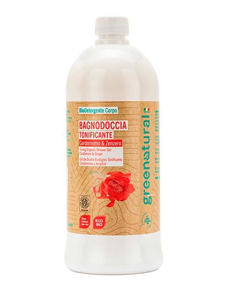 Bagnodoccia TONIFICANTE CARDAMOMO & ZENZERO - ecobio - 1 Litro