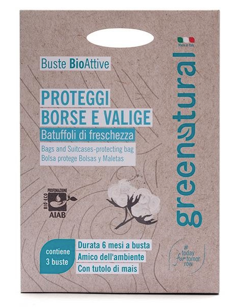 BUSTE BIOATTIVE PROTEGGI BORSE & VALIGIE - 1 busta con 3 Profumatori