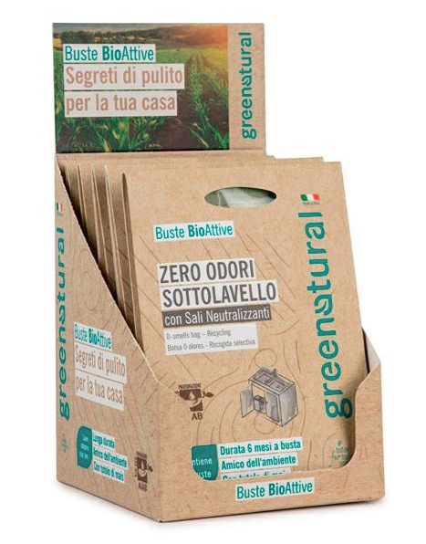 BUSTE BIOATTIVE ZERO ODORI SOTTOLAVELLO - 1 busta con 3 Profumatori