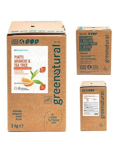 BAG 5 kg Piatti ARANCIO & TEA TREE - eco