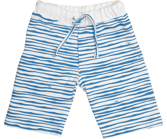 CoraHappyWear pantaloncini felpa leggera righe cotone bio