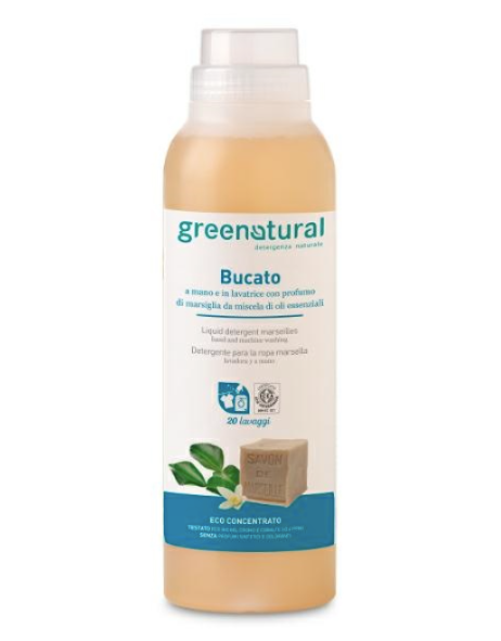 Greenatural detergente per bucato a mano e in lavatrice Marsiglia.