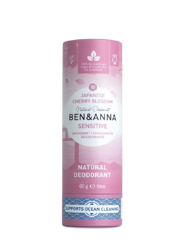 Ben & Anna deodorante solido in cartone Japanese Cherry Blossom
